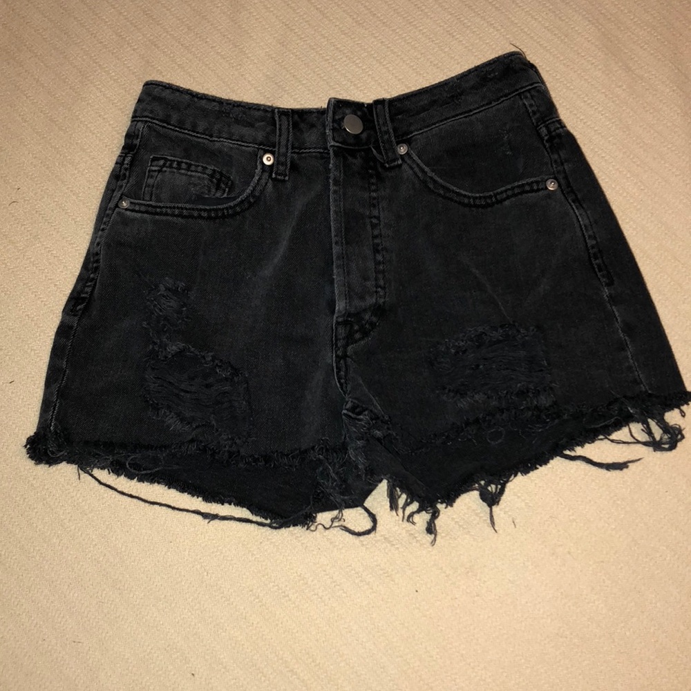 Black high waisted shorts